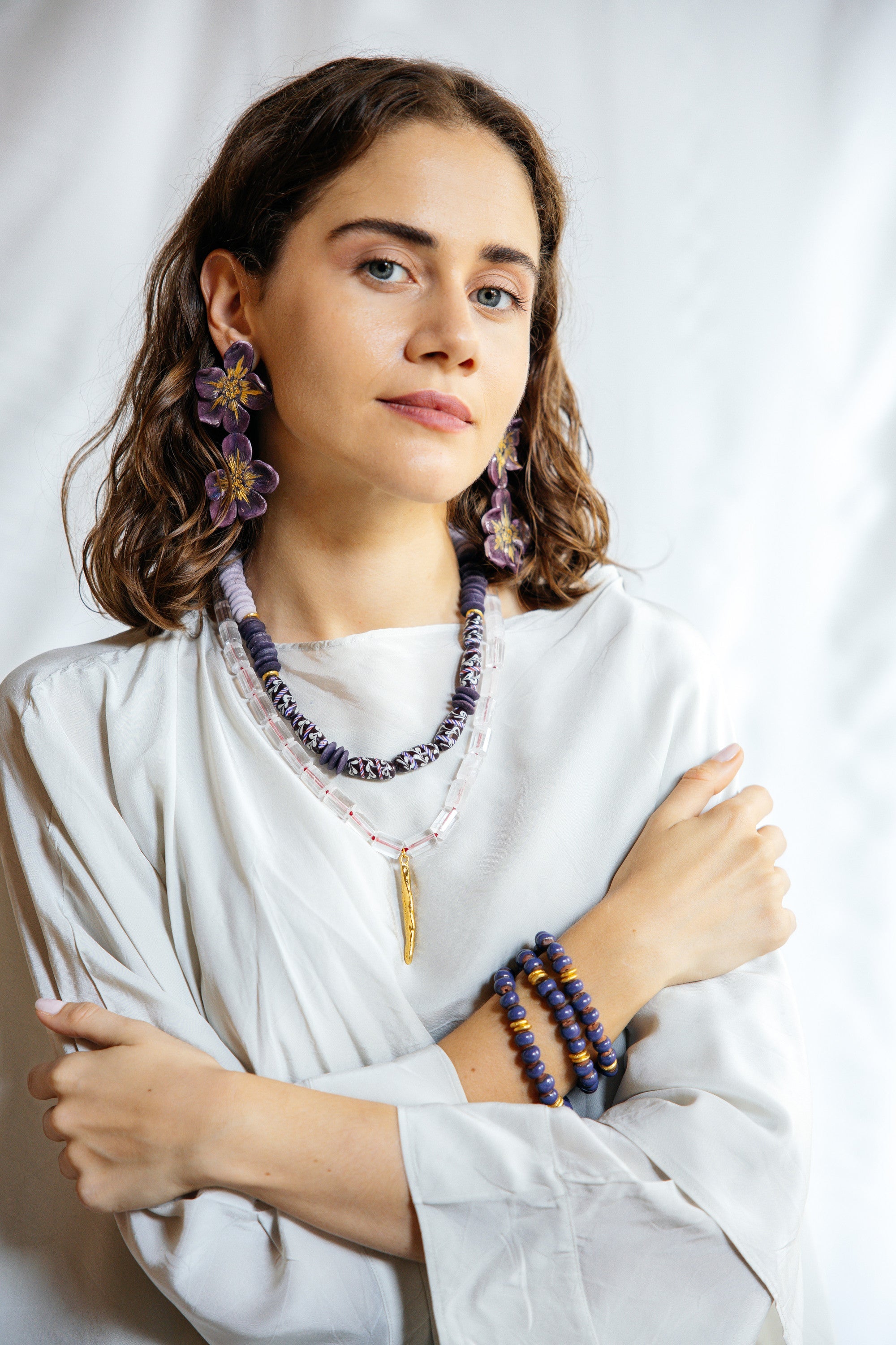 No.6 - Handmade African Bead Detailed Necklace - A/W 25-26 Silent Reverie