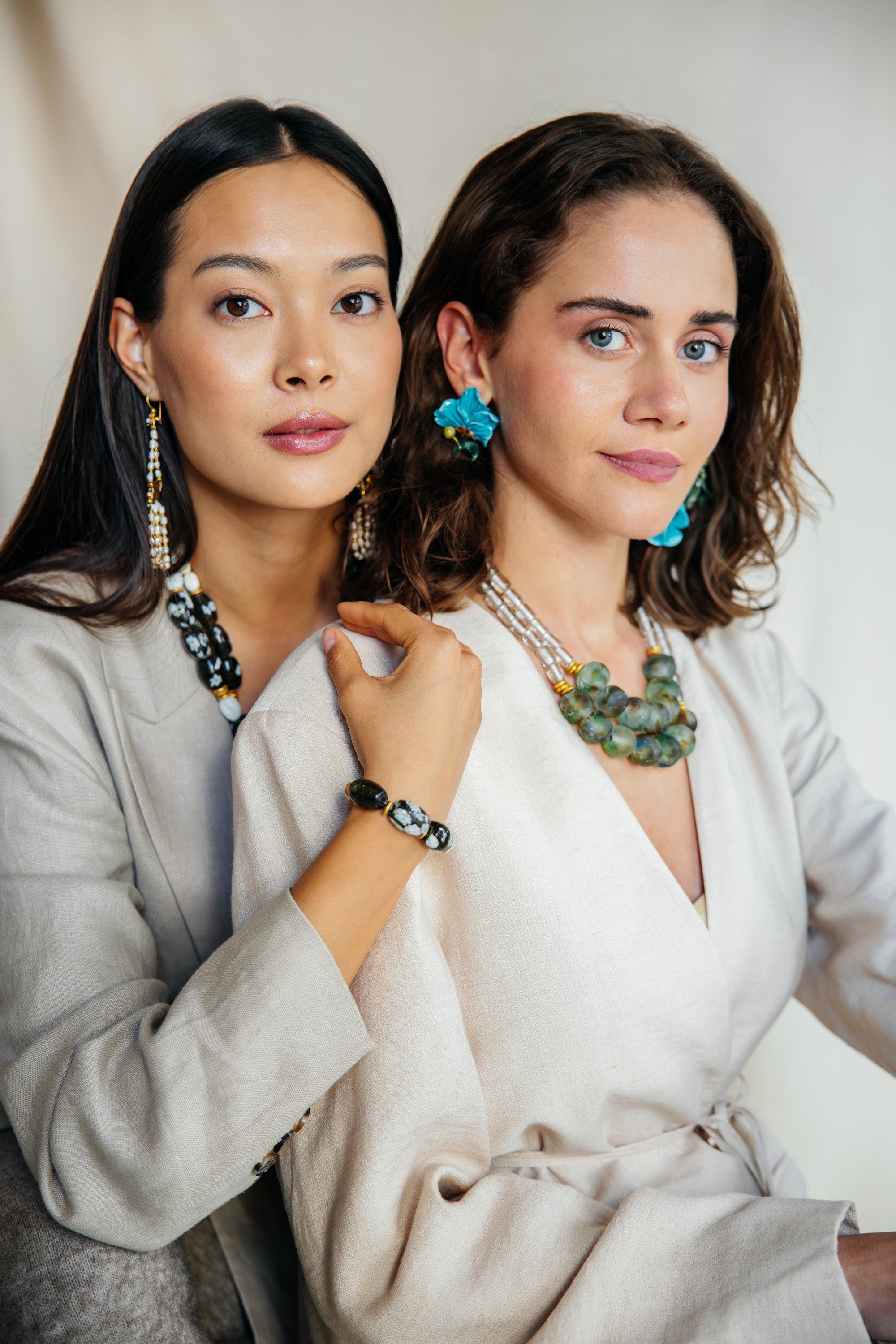MIRABELLE - Asymmetric Abstract Flower Earring - A/W 25-26 Silent Reverie