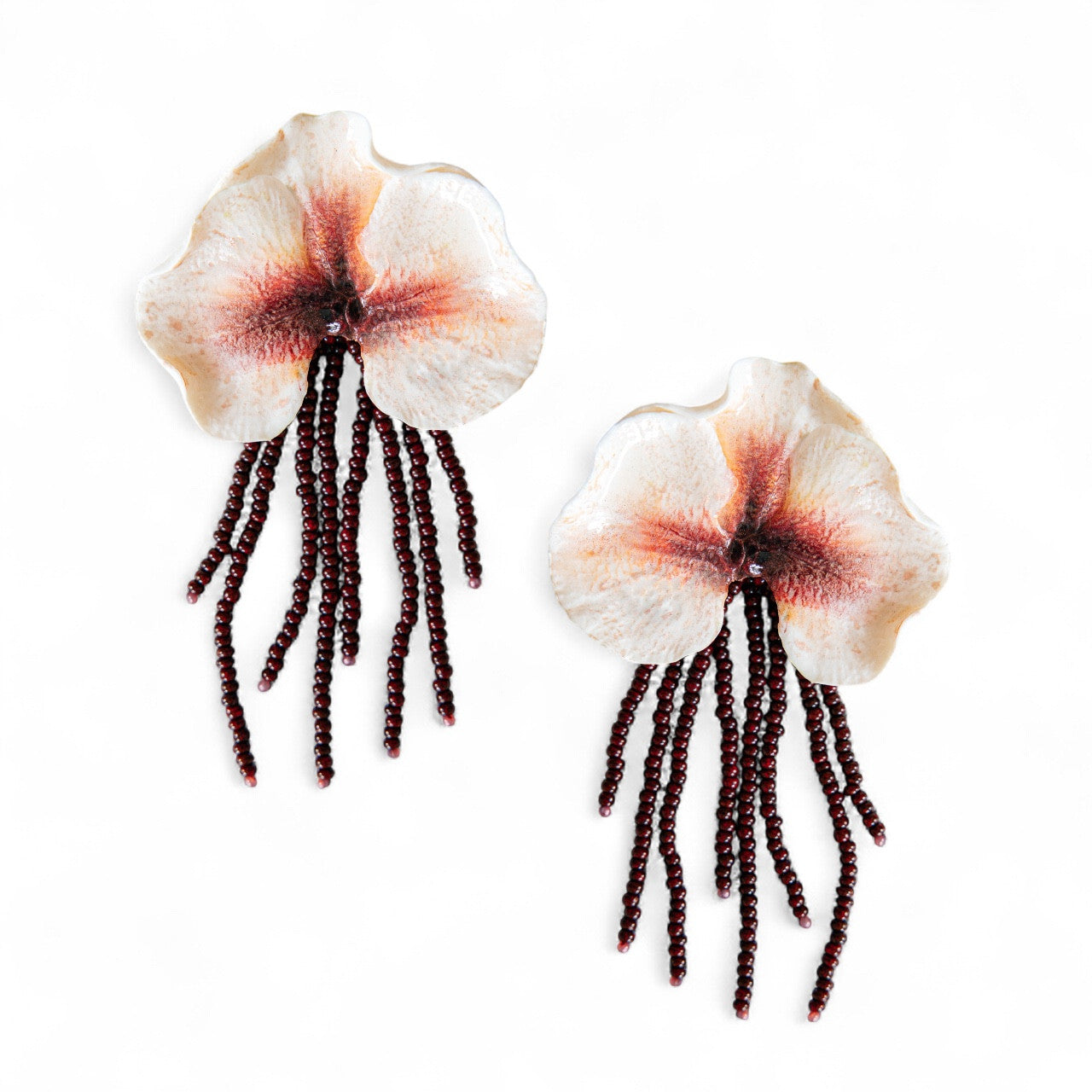 ORCHE - Bead Detailed Dangling Earring - A/W 25-26 Silent Reverie