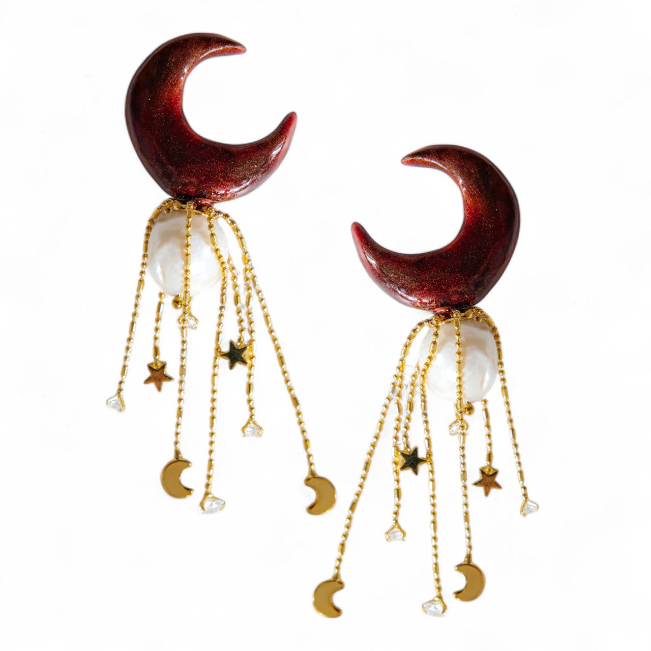 WISH UPON THE STARS - Long Dangling Earring - A/W 25-26 Silent Reverie