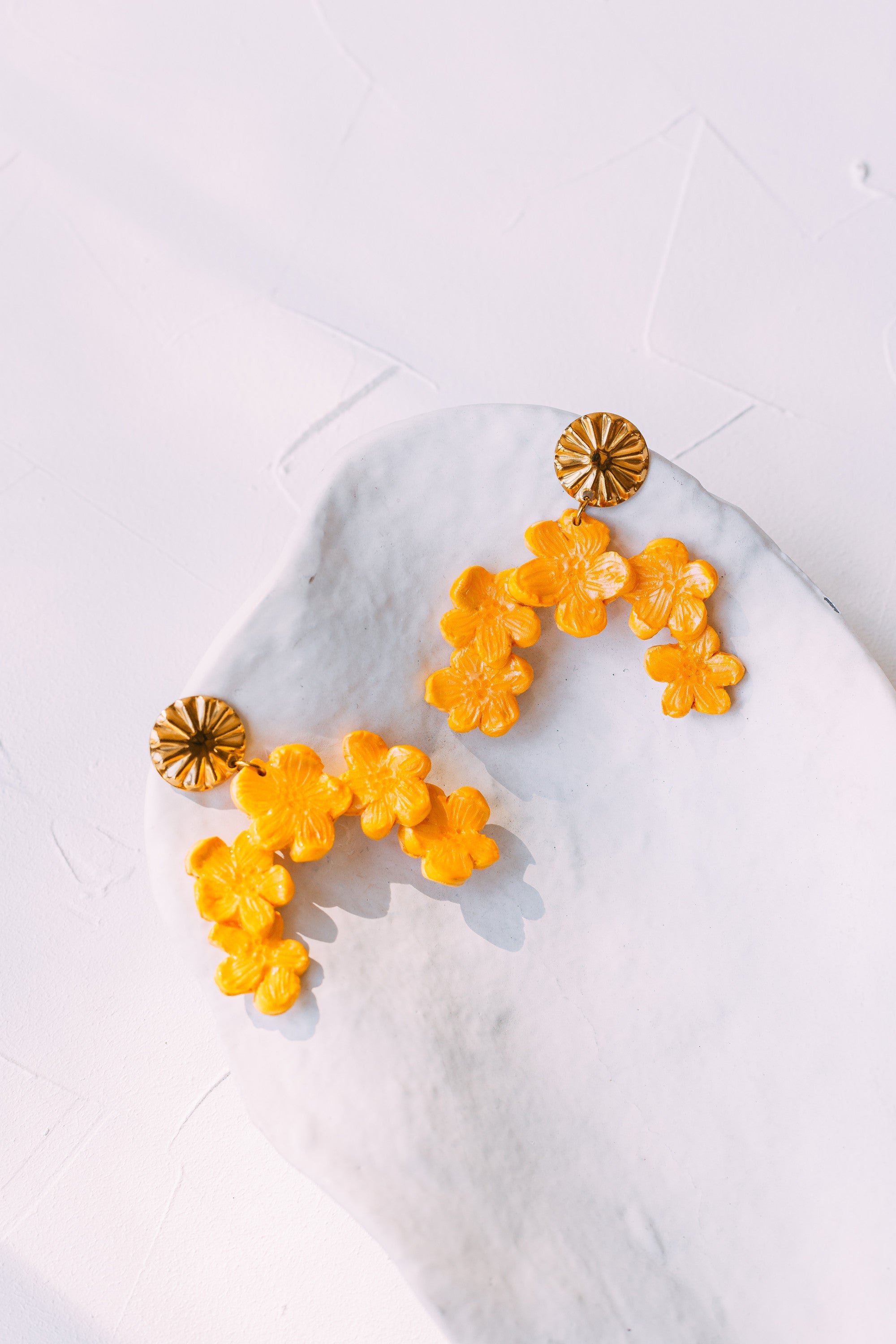 LIORA - Half Moon Flower Earring