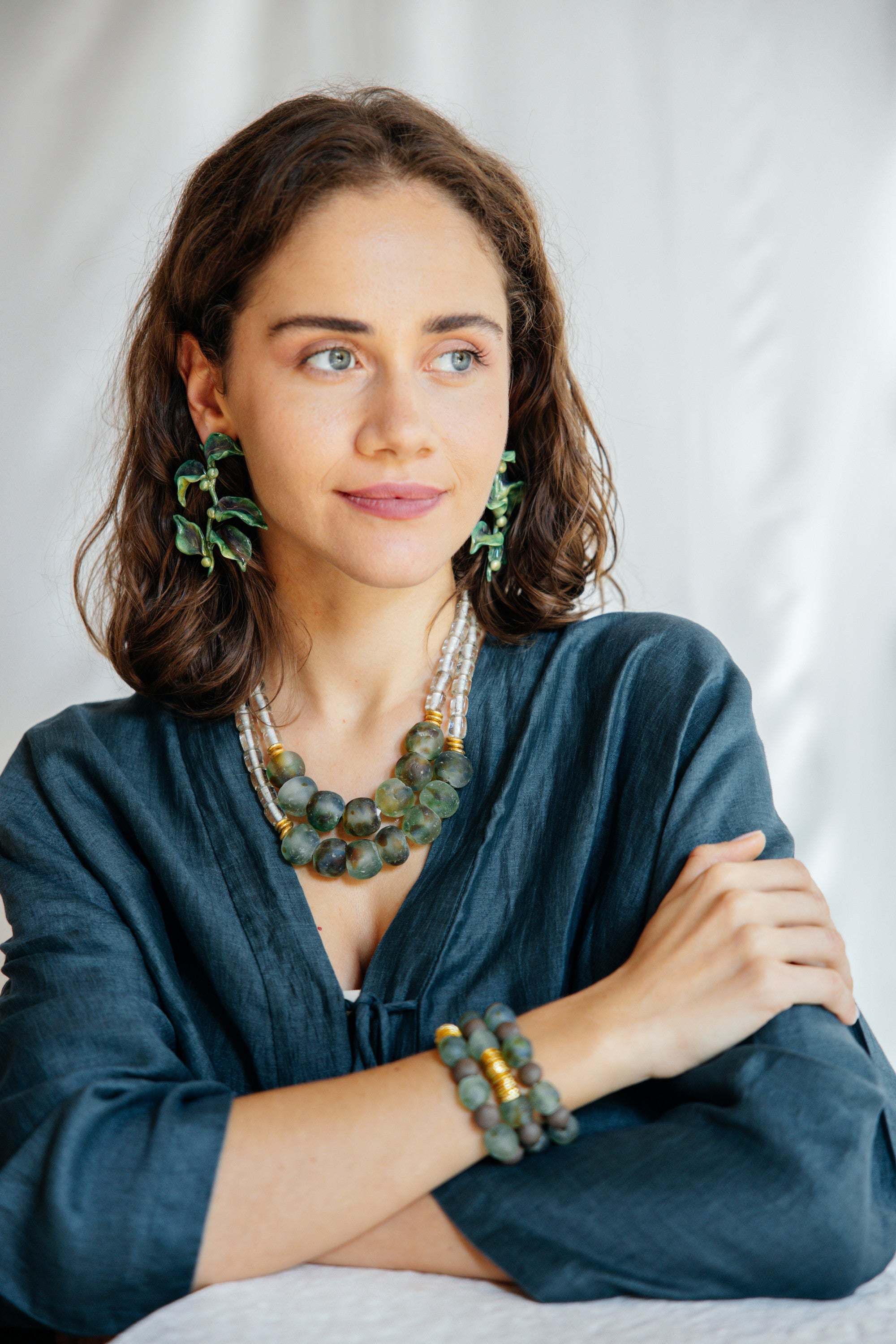 No.26 - Handmade Glass Bead Necklace - A/W 25-26 Silent Reverie