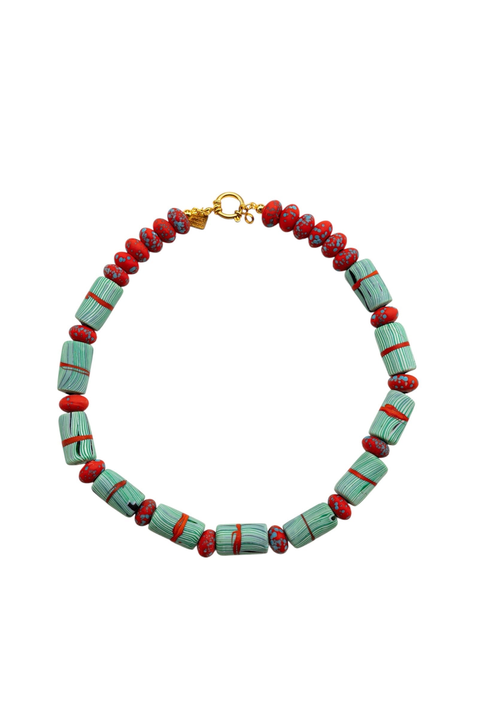 No.19 - Colorful African Glass Bead Necklace - S/S '26