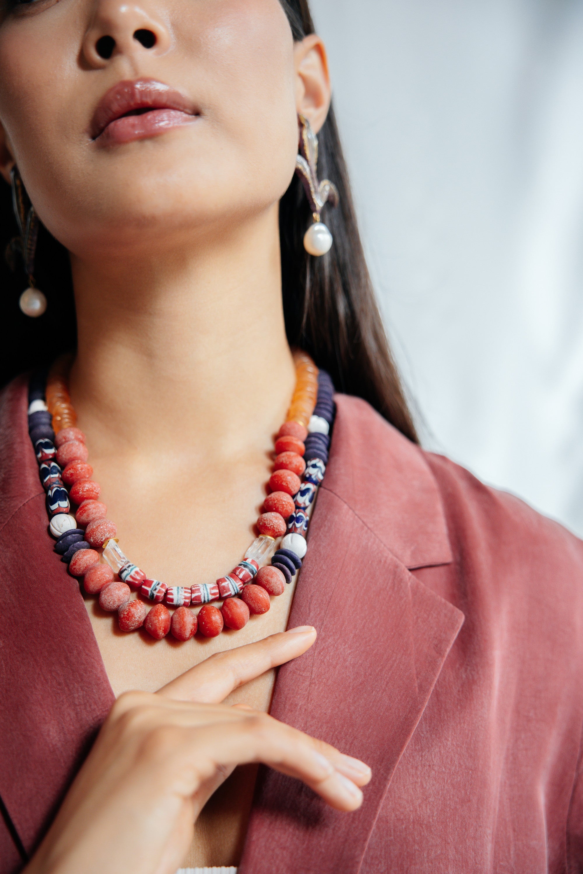 No.23 - Crystal Quartz Detailed Necklace - A/W 25-26 Silent Reverie