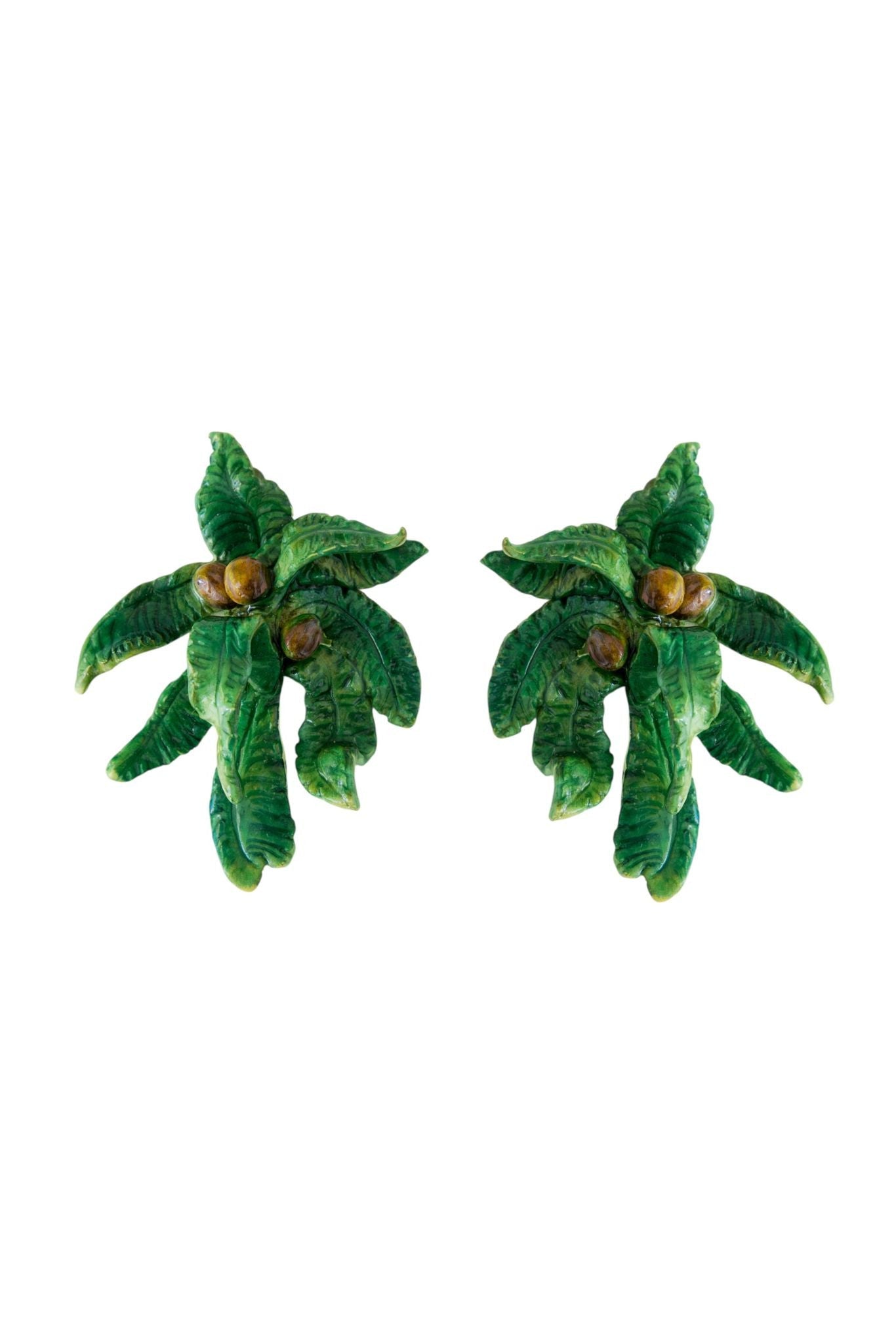 COCO PALM - Palm Leaf Earrings