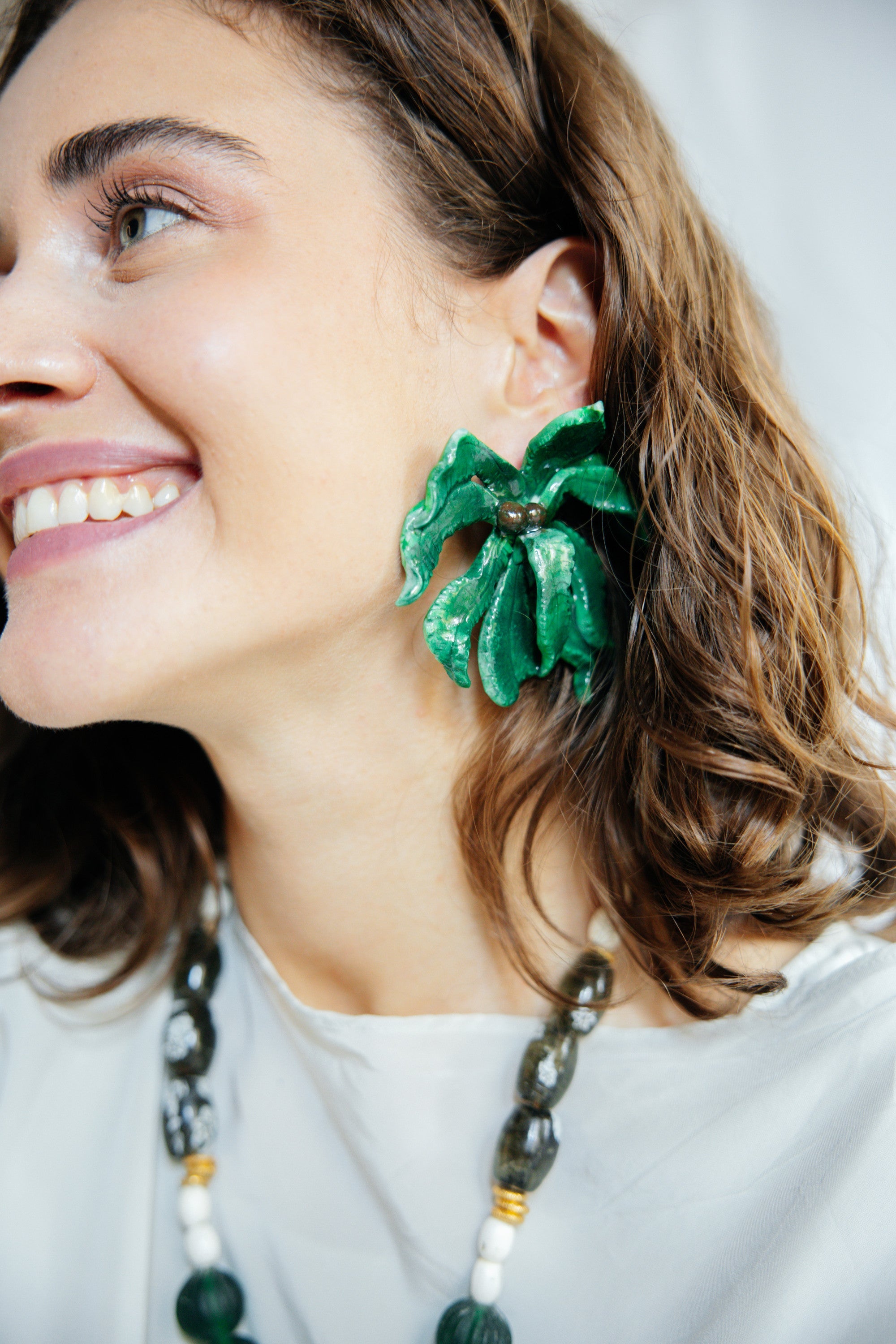COCO PALM - Palm Leaf Earrings