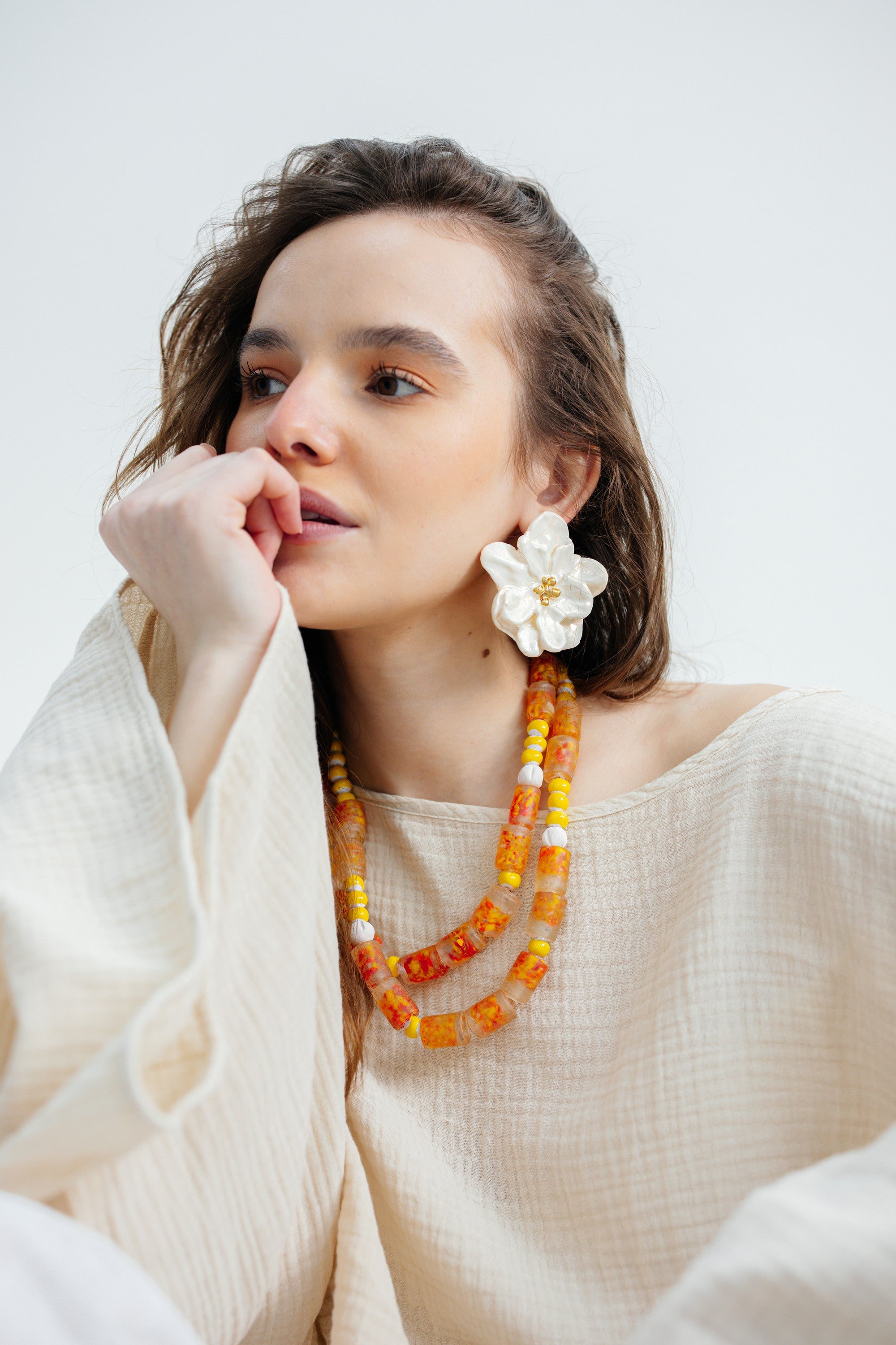 No.30 - African Glass Ceramic Necklace - S/S '26