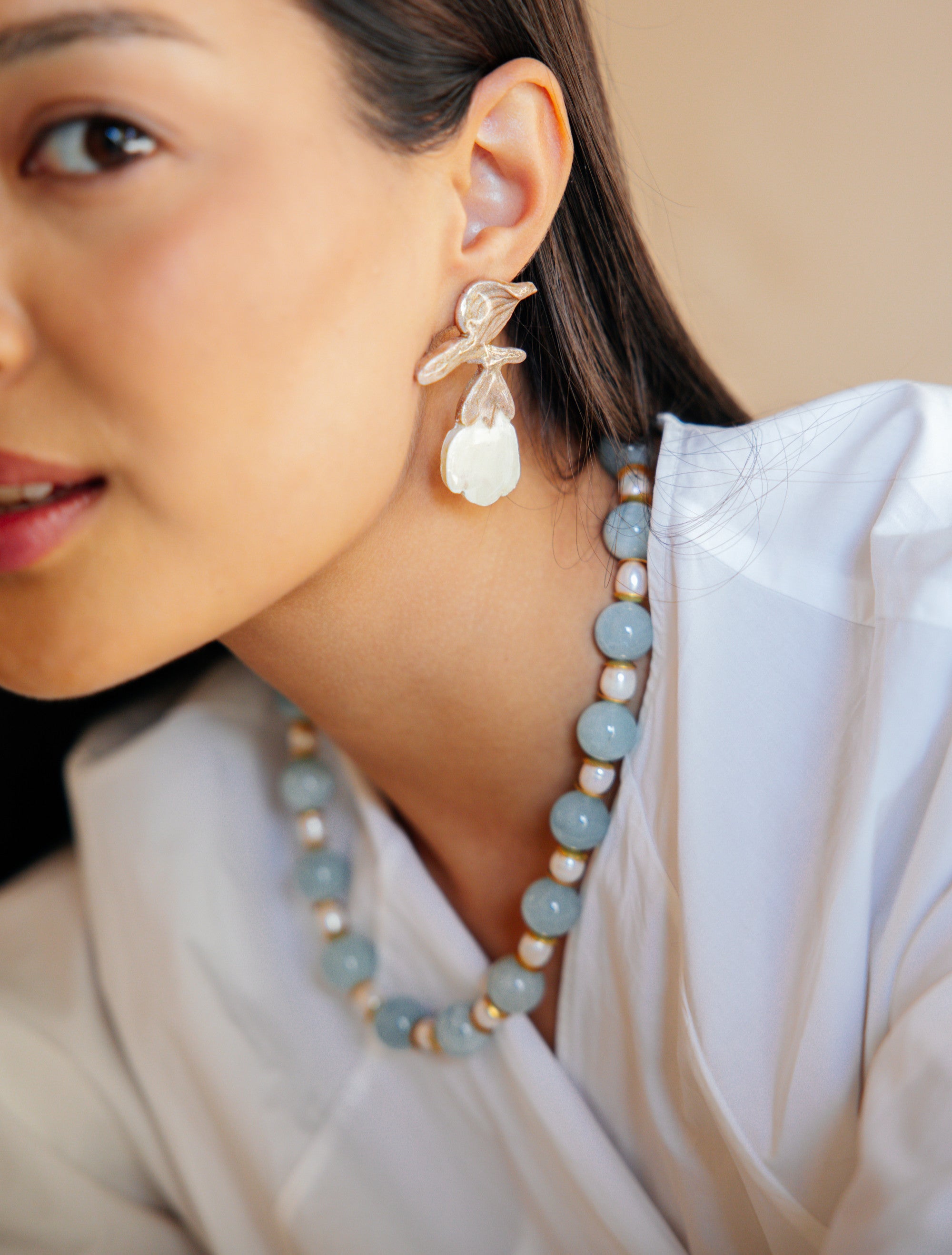 No.28 - Pearl Detailed Necklace - A/W 25-26 Silent Reverie